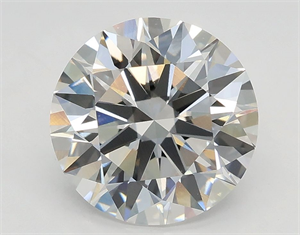 Picture of Lab Grown Diamond 2.57 Carats, Round with Excellent Cut, F Color, VS1 Clarity and Certified by GIA