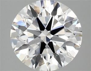 Picture of Lab Grown Diamond 3.09 Carats, Round with Ideal Cut, F Color, VVS2 Clarity and Certified by IGI