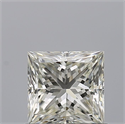 Natural Diamond 0.73 Carats, Princess with  Cut, K Color, VVS1 Clarity and Certified by GIA