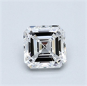 Diamante Natural 1.00 quilates, Asscher , Color D, claridad VS2 y certificado GIA