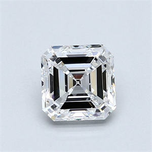 Foto Diamante Natural 1.00 quilates, Asscher , Color D, claridad VS2 y certificado GIA de