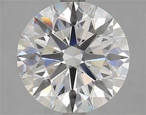 Picture of Lab Grown Diamond 3.32 Carats, Round with Excellent Cut, D Color, VVS1 Clarity and Certified by GIA