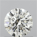 Natural Diamond 0.70 Carats, Round with Excellent Cut, K Color, SI1 Clarity and Certified by GIA
