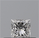Natural Diamond 0.23 Carats, Princess with  Cut, E Color, VS1 Clarity and Certified by GIA