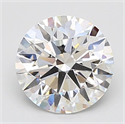 Lab Grown Diamond 3.73 Carats, Round with Ideal Cut, D Color, VVS1 Clarity and Certified by IGI