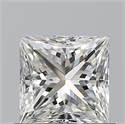Natural Diamond 0.80 Carats, Princess with  Cut, I Color, VVS1 Clarity and Certified by GIA