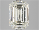 Diamante Natural 5.01 quilates, Esmeralda , Color J, claridad SI2 y certificado HRD