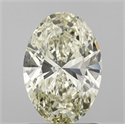Natural Diamond 1.50 Carats, Oval with  Cut, L Color, VS2 Clarity and Certified by IGI