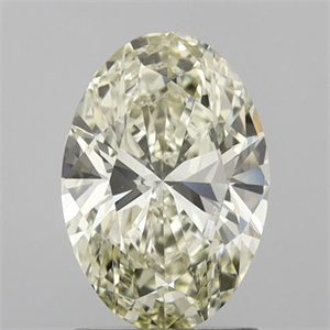 Picture of Natural Diamond 1.50 Carats, Oval with  Cut, L Color, VS2 Clarity and Certified by IGI
