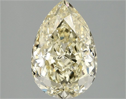 Picture of Lab Grown Diamond 2.09 Carats, Pear with  Cut, Fancy Yellow Color, VS1 Clarity and Certified by IGI