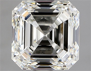Picture of Natural Diamond 1.70 Carats, Asscher with  Cut, J Color, VVS2 Clarity and Certified by GIA