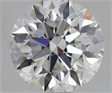 Lab Grown Diamond 1.51 Carats, Round with Excellent Cut, D Color, VVS2 Clarity and Certified by IGI