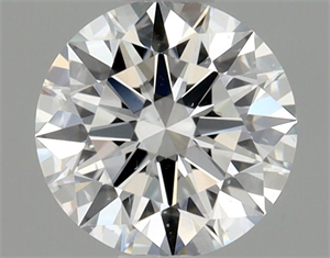 Picture of Natural Diamond 0.60 Carats, Round with Excellent Cut, H Color, SI1 Clarity and Certified by GIA