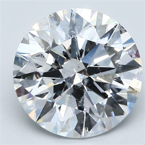 Picture of Natural Diamond 3.99 Carats, Round with Excellent Cut, E Color, SI2 Clarity and Certified by GIA