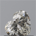 Natural Diamond 0.50 Carats, Heart with  Cut, J Color, IF Clarity and Certified by GIA