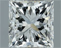 Natural Diamond 0.90 Carats, Princess with  Cut, H Color, VS1 Clarity and Certified by GIA