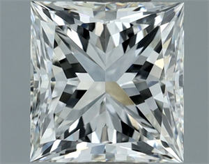 Picture of Natural Diamond 0.90 Carats, Princess with  Cut, H Color, VS1 Clarity and Certified by GIA