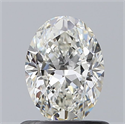 Natural Diamond 0.71 Carats, Oval with  Cut, H Color, VS1 Clarity and Certified by GIA