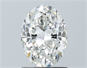 Natural Diamond 1.01 Carats, Oval with  Cut, G Color, SI2 Clarity and Certified by GIA