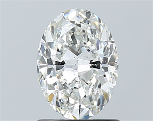 Picture of Natural Diamond 1.01 Carats, Oval with  Cut, G Color, SI2 Clarity and Certified by GIA
