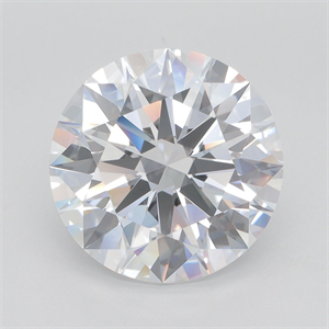 Picture of Lab Grown Diamond 6.03 Carats, Round with Ideal Cut, D Color, VVS1 Clarity and Certified by IGI