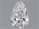 Natural Diamond 0.40 Carats, Pear with  Cut, D Color, VVS1 Clarity and Certified by GIA