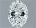 Natural Diamond 1.00 Carats, Oval with  Cut, G Color, SI1 Clarity and Certified by GIA