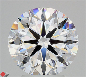 Picture of Lab Grown Diamond 4.04 Carats, Round with Ideal Cut, D Color, VVS1 Clarity and Certified by IGI