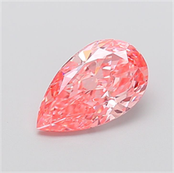 Picture of Lab Grown Diamond 2.17 Carats, Pear with  Cut, Fancy Vivid Pink Color, VVS1 Clarity and Certified by IGI