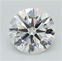 Lab Grown Diamond 1.31 Carats, Round with Ideal Cut, E Color, VVS2 Clarity and Certified by IGI