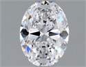 Natural Diamond 0.51 Carats, Oval with  Cut, D Color, VS2 Clarity and Certified by GIA