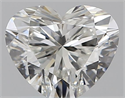 Diamante Natural 0.75 quilates, Corazón , Color H, claridad VVS1 y certificado GIA