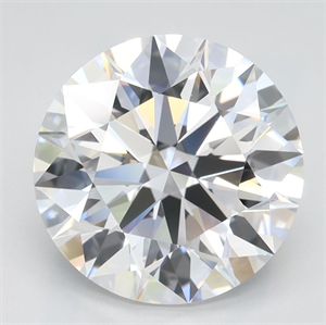 Picture of Lab Grown Diamond 3.14 Carats, Round with Ideal Cut, D Color, IF Clarity and Certified by IGI