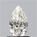 Natural Diamond 0.55 Carats, Pear with  Cut, I Color, VS1 Clarity and Certified by GIA