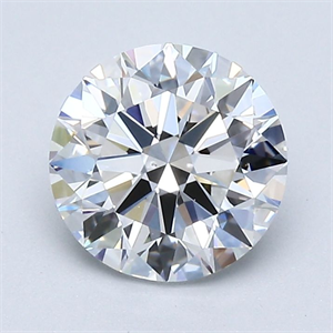 Picture of Natural Diamond 1.41 Carats, Round with Excellent Cut, E Color, VS2 Clarity and Certified by GIA