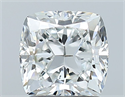 Diamante Natural 1.50 quilates, Del cojín , Color F, claridad VS2 y certificado GIA