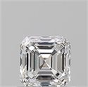 Natural Diamond 0.70 Carats, Asscher with  Cut, F Color, VVS2 Clarity and Certified by GIA