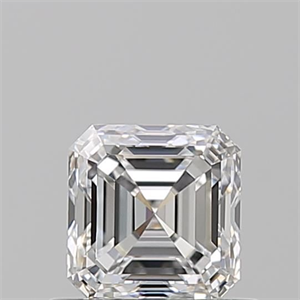 Foto Diamante Natural 0.70 quilates, Asscher , Color F, claridad VVS2 y certificado GIA de