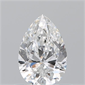 Natural Diamond 0.58 Carats, Pear with  Cut, E Color, VS1 Clarity and Certified by GIA