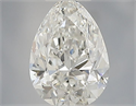 Natural Diamond 0.40 Carats, Pear with  Cut, G Color, SI1 Clarity and Certified by IGI