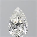 Natural Diamond 0.90 Carats, Pear with  Cut, H Color, SI1 Clarity and Certified by GIA