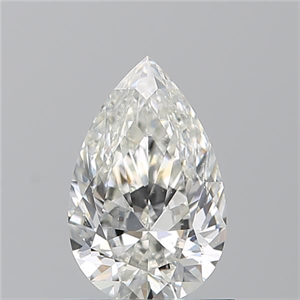 Picture of Natural Diamond 0.90 Carats, Pear with  Cut, H Color, SI1 Clarity and Certified by GIA