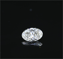 Natural Diamond 4.06 Carats, Oval with  Cut, K Color, SI2 Clarity and Certified by GIA