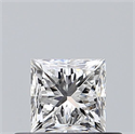 Natural Diamond 0.38 Carats, Princess with  Cut, F Color, VS2 Clarity and Certified by GIA