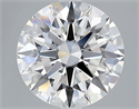 Lab Grown Diamond 2.84 Carats, Round with Ideal Cut, D Color, VVS1 Clarity and Certified by IGI