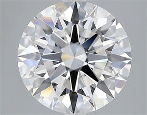 Picture of Lab Grown Diamond 2.84 Carats, Round with Ideal Cut, D Color, VVS1 Clarity and Certified by IGI
