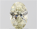 Natural Diamond 1.01 Carats, Oval with  Cut, K Color, VS1 Clarity and Certified by IGI