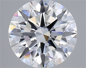 Picture of Lab Grown Diamond 2.46 Carats, Round with Excellent Cut, F Color, VVS1 Clarity and Certified by GIA