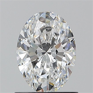Picture of Natural Diamond 0.90 Carats, Oval with  Cut, D Color, SI1 Clarity and Certified by GIA