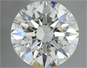 Natural Diamond 0.75 Carats, Round with Excellent Cut, I Color, VVS2 Clarity and Certified by IGI